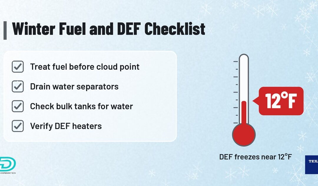 Winter Diesel Fuel and DEF Checklist: Prep Your Fleet Before the First Hard Freeze